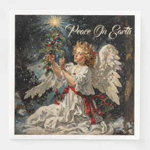 Angel’s Wish on Christmas Eve Napkin