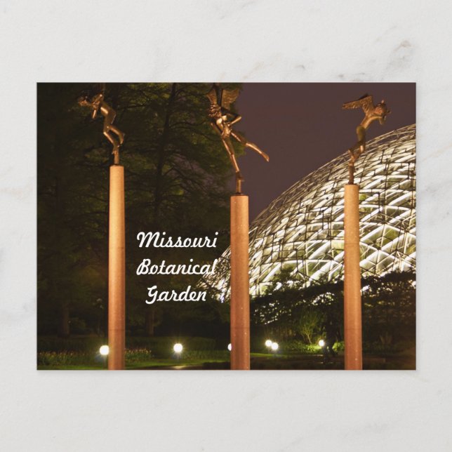 Angel Sculptures at Missouri Botanical Garden Postcard (Front)