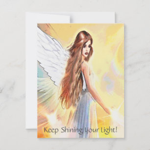 Angel Shine Light Joy Wisdom Creativity Archangel Postcard