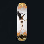 Angel Skeleton Demon Wings Flames Skateboard<br><div class="desc">This design may be personalised by choosing the customise option to add text or make other changes. If this product has the option to transfer the design to another item, please make sure to adjust the design to fit if needed. Contact me at colorflowcreations@gmail.com if you wish to have this...</div>