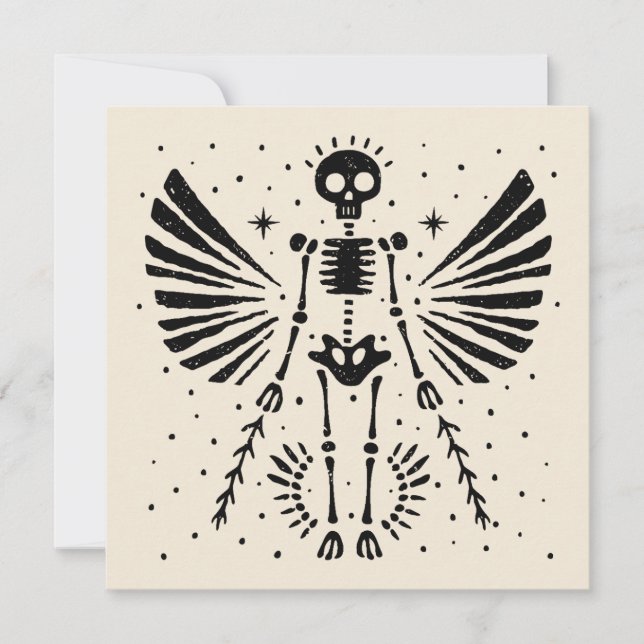 Angel skeleton Gothic Christmas (Front)