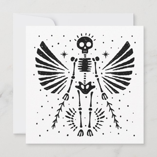 Angel skeleton Gothic Christmas (Front)