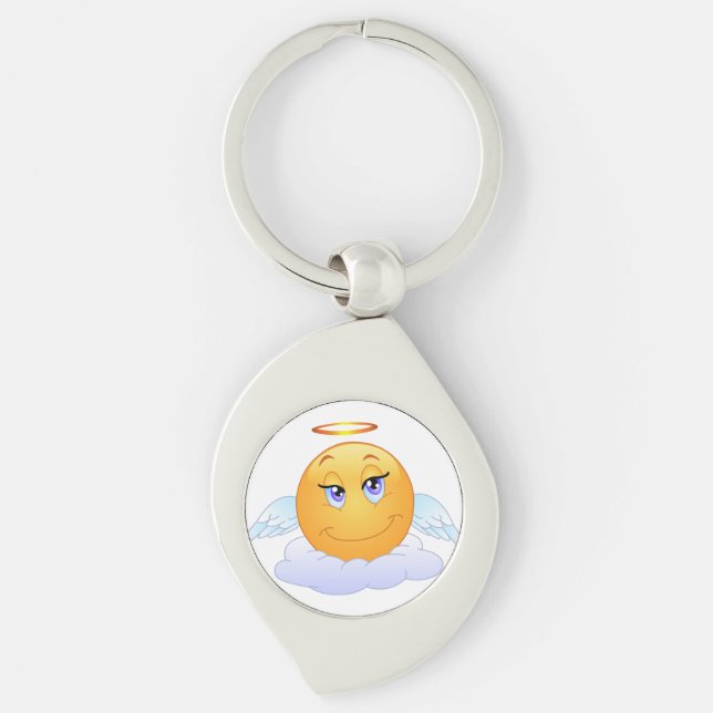 Angel smiley key ring (Front)