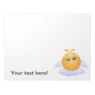 Angel smiley notepad