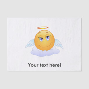 Angel smiley tissue paper