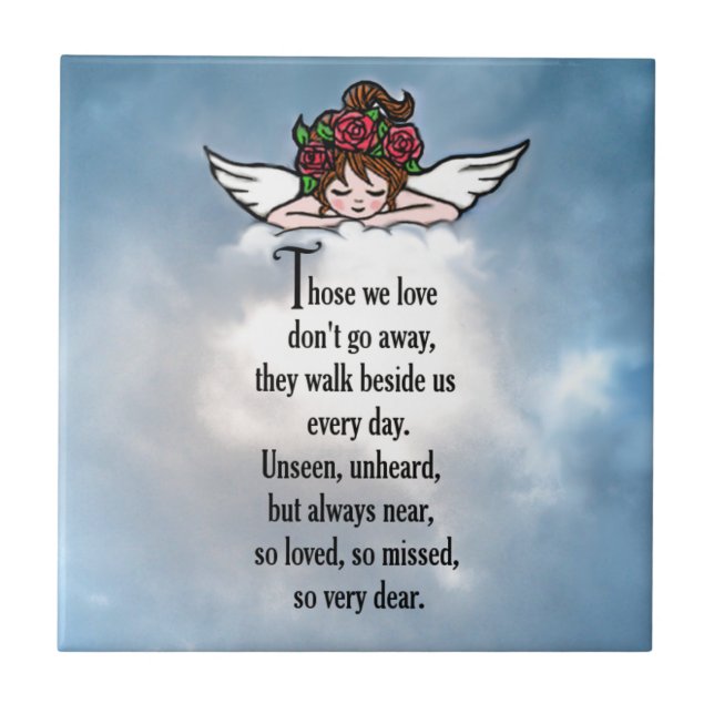 Angel "So Loved" Ceramic Tile (Front)