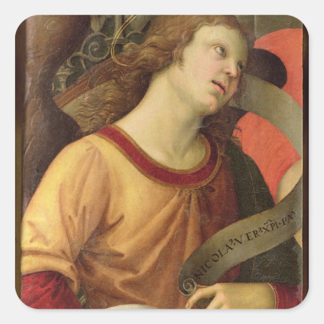 Angel Square Sticker (Front)