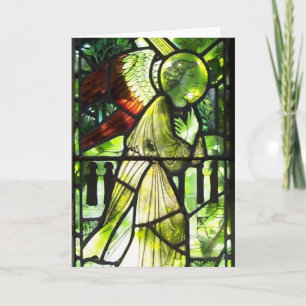 Angel Stained Glass Greetings Card