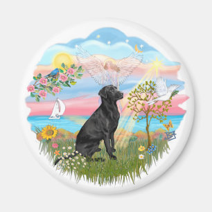 Angel Star - Black Lab Magnet