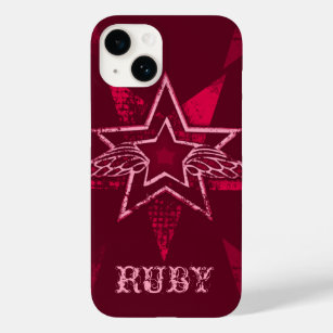 Angel Star custom name ruby red Case-Mate iPhone 14 Case