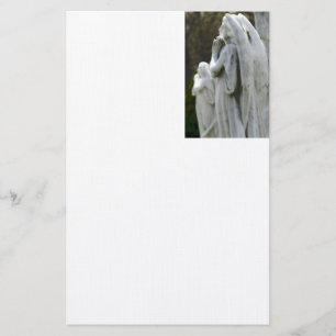 Angel stationary - linen stationery