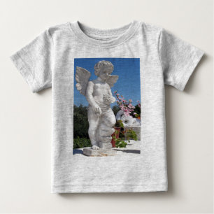 Angel Statue In Grey Baby T-Shirt