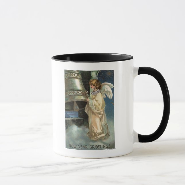 Angel Striking Bell with Mallet Mug (Right)
