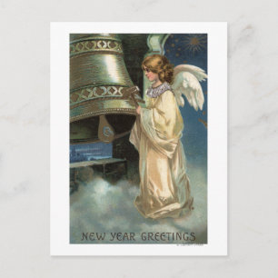Angel Striking Bell with Mallet Postcard
