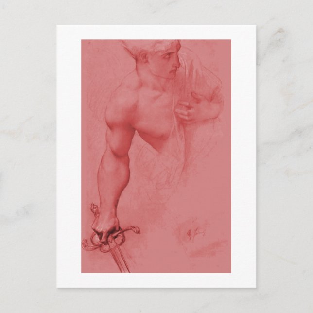 Angel Study by Cabanel Fine Art Drawing Postcard (Front)