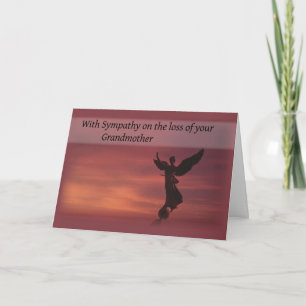 Angel Sympathy Grandmother Card