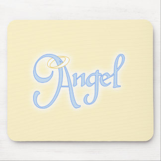 Angel Text Mouse Pad