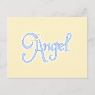 Angel Text Postcard