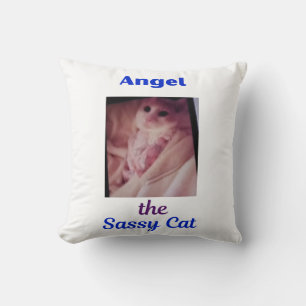 Angel the Sassy Cat Pillow