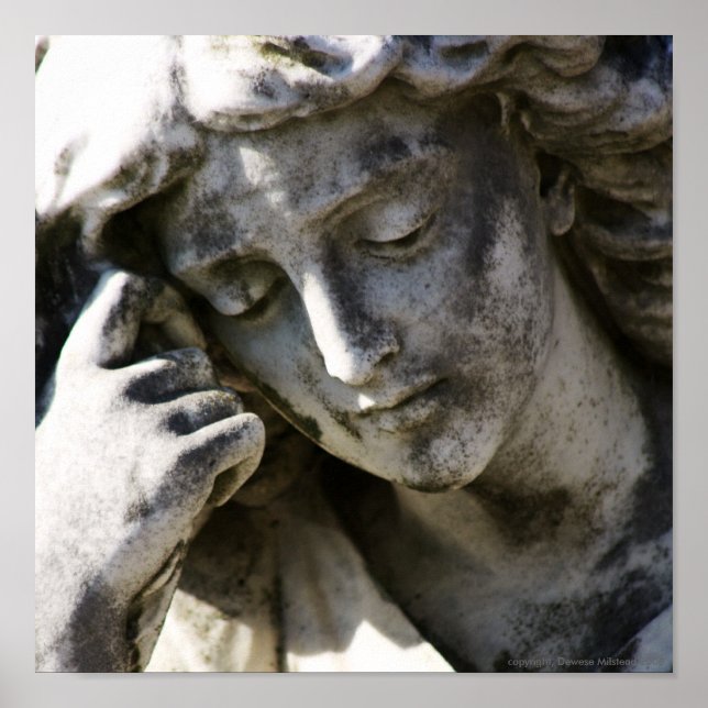 Angel Thinking Canvas Poster (Front)