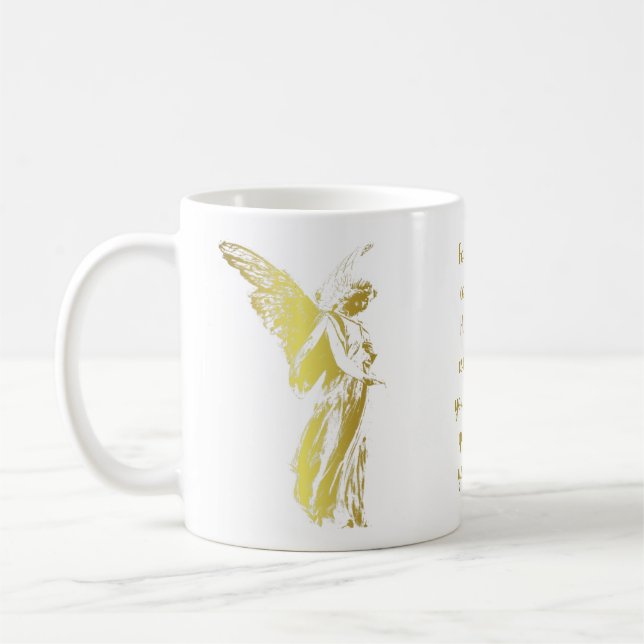 Angel Thinking of you and Saying a Prayer Coffee Mug (Left)