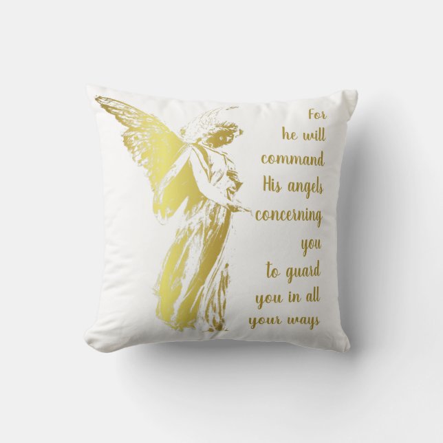 Angel Thinking of you and Saying a Prayer Cushion (Front)