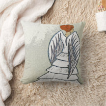 Angel Throw Pillow 16" x 16"