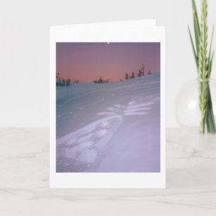 Angel under Moon Card