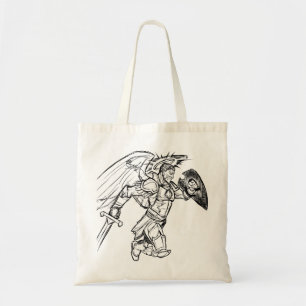 angel warrior tote bag