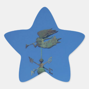 Angel Weather Vane Star Sticker