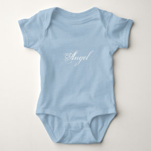 "Angel" white letters Baby Bodysuit