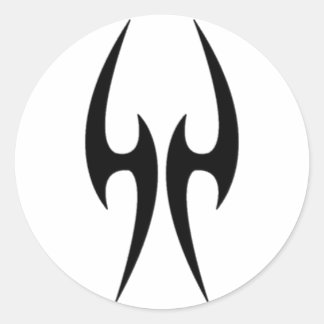 Angel Wing Classic Round Sticker