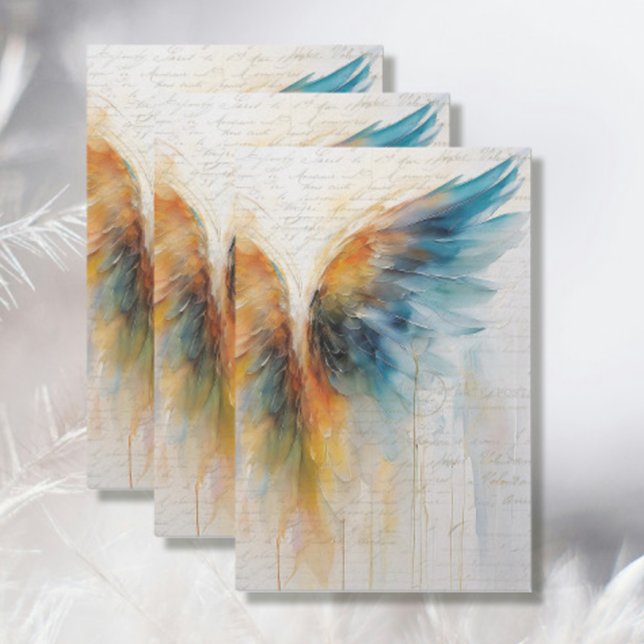 Angel Wing Ethereal Abstract Impressionism Elegant Tissue Paper (Creator Uploaded)