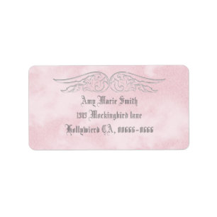 Angel Wing Sweet 16 Birthday Address Label