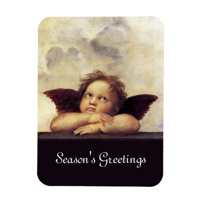 ANGEL / Winged Cherub Magnet (Vertical)