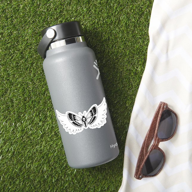 Angel Winged Death's-head Hawkmoth Graphic (HydroFlask Insitu)