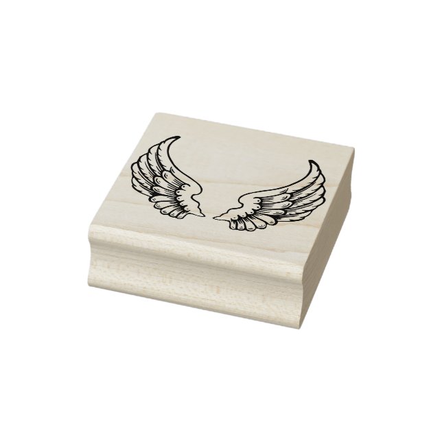 angel wings art stamp (Stamp)