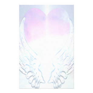 Angel Wings Background Stationery