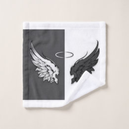 Angel wings bath towel set