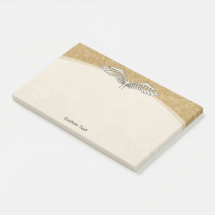 Angel Wings Beige Post-it Notes