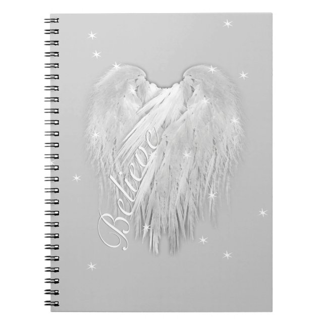 ANGEL WINGS 'Believe' Magic Heart Notebook (Front)