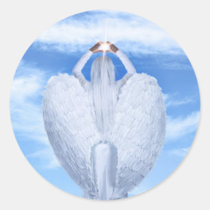 Angel Wings Blue Sky Stickers