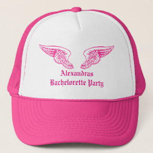 Angel wings brides bachelorette party trucker hat