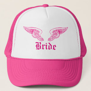 Angel wings brides bachelorette trucker hat