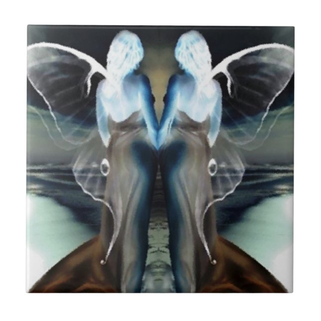 Angel Wings Ceramic Tile (Front)