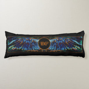 Angel Wings Custom Monogram/Date Seal Body Pillow