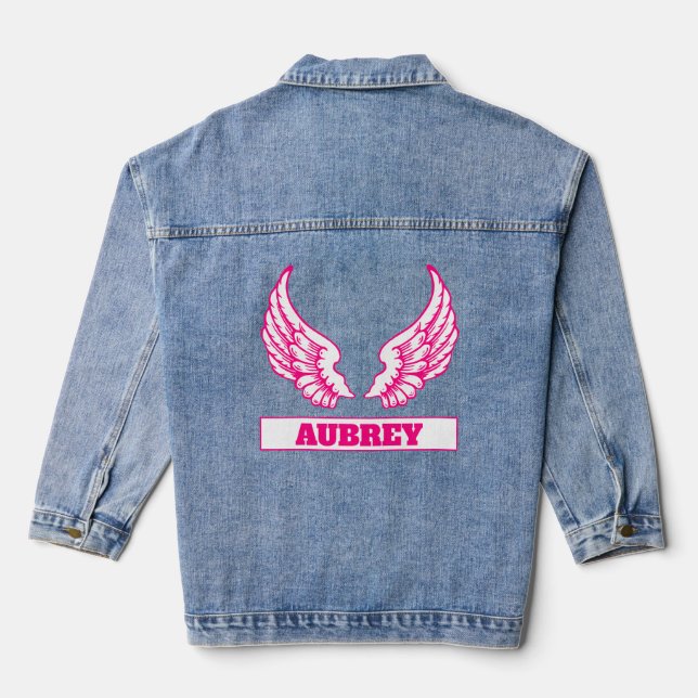 Angel Wings Denim Jacket (Back)