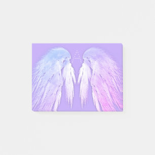 ANGEL WINGS Fairy Purple Monogram Post-it Notes