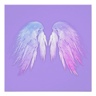 ANGEL WINGS Fairy Purple Poster