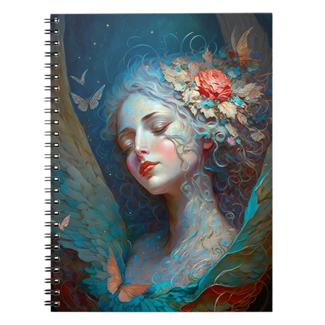 Angel Wings Fantasy Art Notebook (Front)